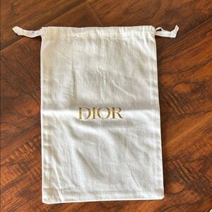 Christian Dior Drawstring Dust Bag 9” x 13”  EUC